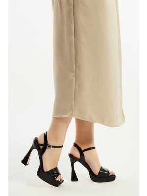 Tamer Tanca Kadın Vegan Topuklu Sandalet 828 8190 Bn Sndlt Y23