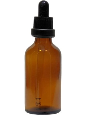 Sampex Amber Cam Şişe 50 ml Cam Damlalıklı 4 Adet