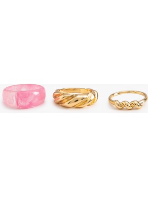 3'lü Yüzük Seti Farklı Şekillerde