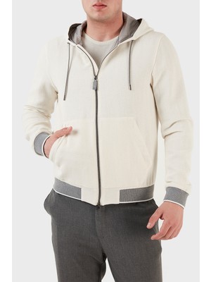 Herno Pamuk Karışımlı Kapüşonlu Fermuarlı Regular Fit Mont Erkek Mont GI000338U 13165 1000