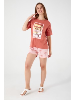 RolyPoly Sunset Kahverengi Kadın Şort Takım