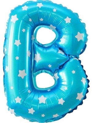 Kidspartim B Harf Mavi Folyo Balon 16 Inç 40 cm