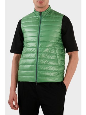 Herno Çift Taraflı Regular Fit Fermuarlı Dik Yaka Şişme Yelek Erkek Yelek PI001008U 12017 7410