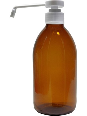 Paradise Amber Cam Şişe 250 ml Cam Dezenfektan ve Kolonya Pompalı 2 Adet