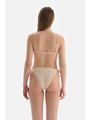 Dagi Ekru Spagetti Bikini Alt