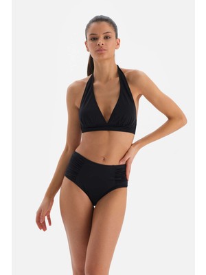 Dagi Siyah Üçgen Geniş Bikini Üst