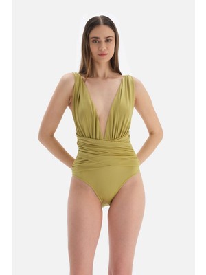 Dagi Fıstık Yeşili Derin V Mayo