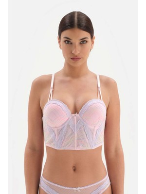 Dagi Pembe Aksesuar Detaylı Kaplı Büstiyer