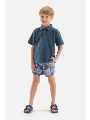 Dagi Indigo Caretta Des. Orta Şort