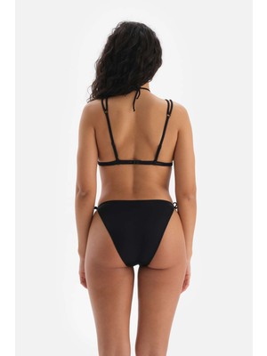 Dagi Siyah Spagetti Bikini Alt
