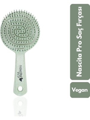 Nascita Eco Vegan Geri Dönüşümlü Saç Fırçası Yeşil