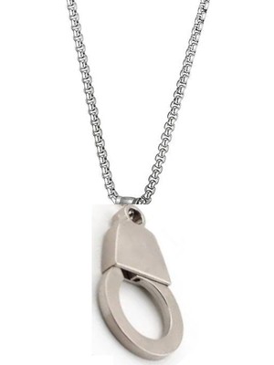 Herşey Nota Kelepçe Paslanmaz Çelik Kolye