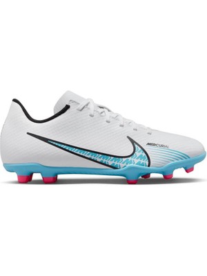 Nike Jr Mercurial Vapor 15 Club Fg/mg Beyaz Çocuk Krampon Dar Kalıp Erkek Kullanıcı İçin Rahat Tasarım