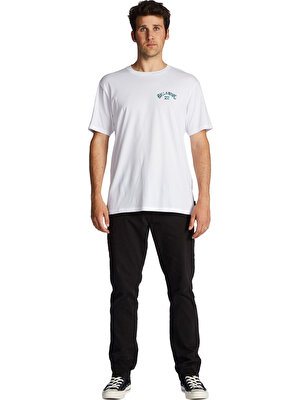 Billabong Yuvarlak Yaka Beyaz Erkek T-Shirt ABYZT01696 Arch Fıll Ss