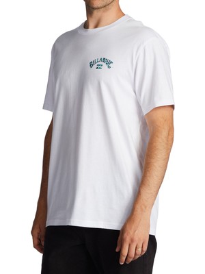 Billabong Yuvarlak Yaka Beyaz Erkek T-Shirt ABYZT01696 Arch Fıll Ss