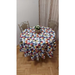 Duck (Sıvı Itici ,leke Tutmaz) Kumaş,yuvarlak Yemek Masası Örtüsü