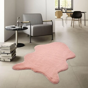 Süpersoft Peluş Post Halı Tavşan Pudra