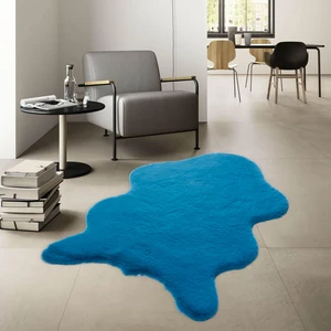 Süpersoft Peluş Post Halı Tavşan Mavi