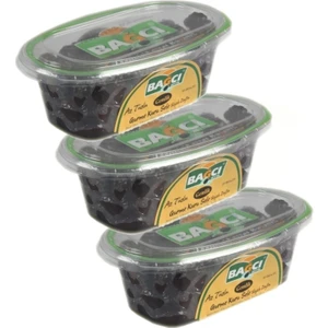 Gurme Kuru Sele Siyah Zeytin Az Tuzlu 400 G x 3 Adet