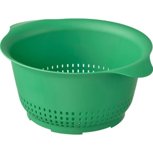 Uppfylld Plastik Süzgeç - Yeşil - 24 cm