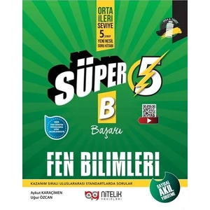 Nitelik Yayınları 5. Sınıf Süper B ( Başarı) Fen Bilimleri Soru Bankası