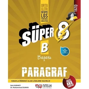 Nitelik Yayınları 8. Sınıf LGS Süper B (Başarı) Paragraf Soru Bankası