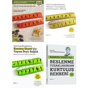 Canan Karatay  4 Kitap Set  Karatay Mutfağı - Karatay Diyeti - Yaşam B. Sağlık - Kurtuluş Rehberi