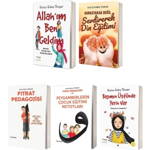 Hatice Kübra Tongar Sevdirerek Din Eğitimi Seti 5 Kitap- Fıtrat 1-Fıtrat 2-Başımın Üstünde- Allahım Ben Geldim- Korkutarak