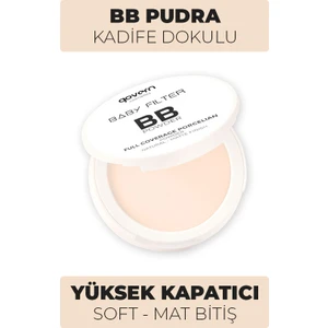 Bb Pudra Kadife Doku - Extra Yüksek Kapatıcı Formül - Çok Açık Beyaz