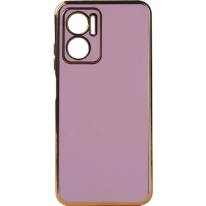 Xiaomi Redmi Note 11E Kılıf Kenarı Gold Renkli Silikon Bark Kapak Kapak