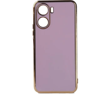 Vivo Y16 Kılıf Kenarı Gold Renkli Silikon Bark Kapak Kapak