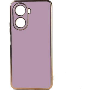 Huawei Nova 10 Se Kılıf Kenarı Gold Renkli Silikon Bark Kapak Kapak