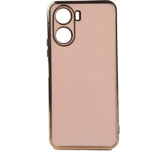 Vivo Y16 Kılıf Kenarı Gold Renkli Silikon Bark Kapak Kapak