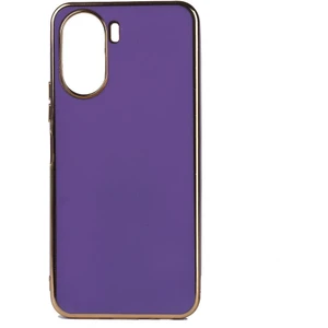 Vivo Y16 Kılıf Kenarı Gold Renkli Silikon Bark Kapak Kapak