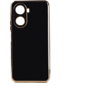 Huawei Nova 10 Se Kılıf Kenarı Gold Renkli Silikon Bark Kapak Kapak