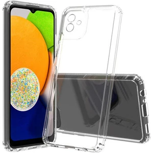 Samsung Galaxy A04E Kılıf Şeffaf Anti Şok Kamera Korumalı Telefon Kılıfı Kapak