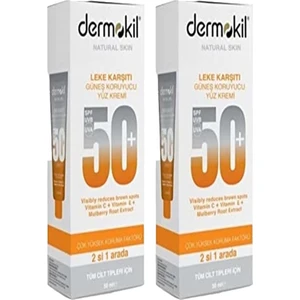 Güneş Koruyucu Yüz Kremi Leke Karşıtı 50 ml x 2 Adet