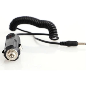 Çakmak Spiral Kablolu 12 Volt 3.5 mm 1.35 mm Şarj Adaptör Radar Tespit Cihazı Adaptörü 1 Metre Kablolu