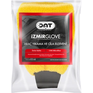 Izmirglove Sarı Mikrofiber Oto Yıkama ve Araç Pasta Cila Eldiveni Araba Temizlik Bezi