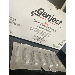 2 ml 3parça 21G 0.80X38MM Enjektör - 250Lİ