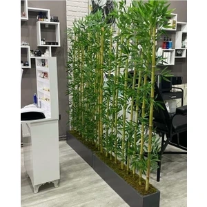 Cihan Çiçekçilik Bambu Seperatör  100X20X20 cm  x 175 cm Boyunda Antrasit Renk