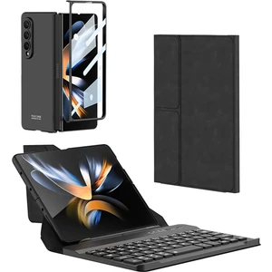Galaxy Z Fold 4 Kılıf Standlı Bluetooth Klavyeli  Kıpta Keyboard Set Kılıf