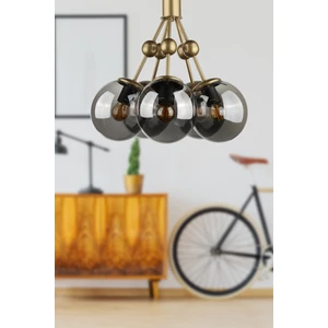 Delf 5'li Avize Eskitme Füme Cam