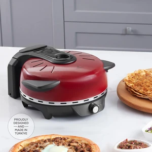 Gastro 10 in 1 Pizza Lahmacun ve Tandır Ekmeği Makinesi Biodiamond Imperaial Red