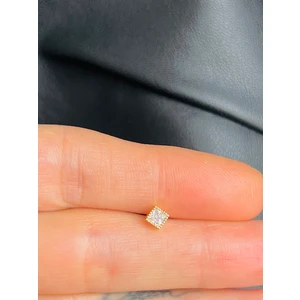 By Dilek Çetin Accessory Çelik Tek Taş Kıkırdak Helix Tragus PIERCING(1ADET)