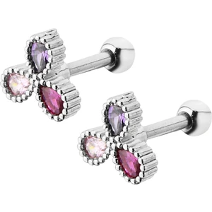 By Dilek Çetin Accessory Çelik Multicolor Tragus Helix PIERCING(1ADET)