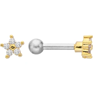 By Dilek Çetin Accessory Çelik Mini Çiçek Model Kıkırdak,helix,tragus,piercing