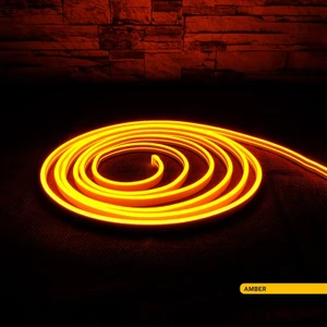 LED Neon Hortum Amber Işık 5 Metre 12V 10W/MT