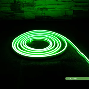 LED Neon Hortum Yeşil Renk 5 Metre 12V 10W/MT