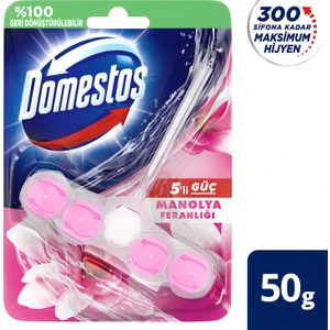 WC Blok 5'li Güç Tuvalet Bloğu Manolya Ferahlığı Maksimum Hijyen 50 G